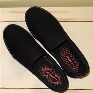 Lugz Men's Black Canvas Slip-Ons